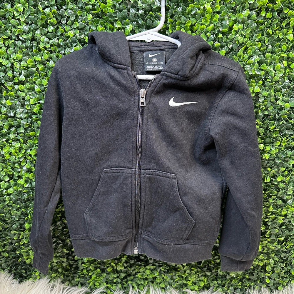 Nike Black Zip-Up Hoodie Sweatshirt